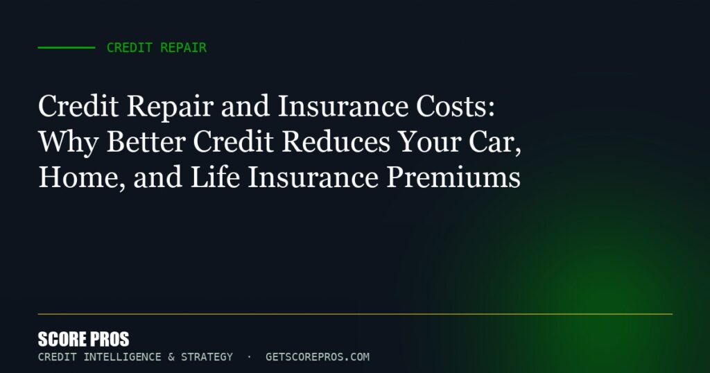 How Bad Credit Raises Your Insurance Premiums