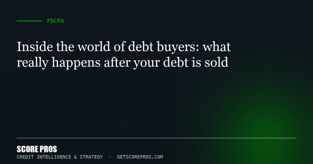 Inside the world of debt buyers: what really happens after your debt is sold
