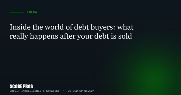 Inside the world of debt buyers: what really happens after your debt is sold
