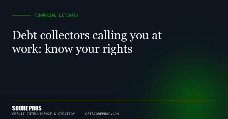 Debt collectors calling you at work: know your rights