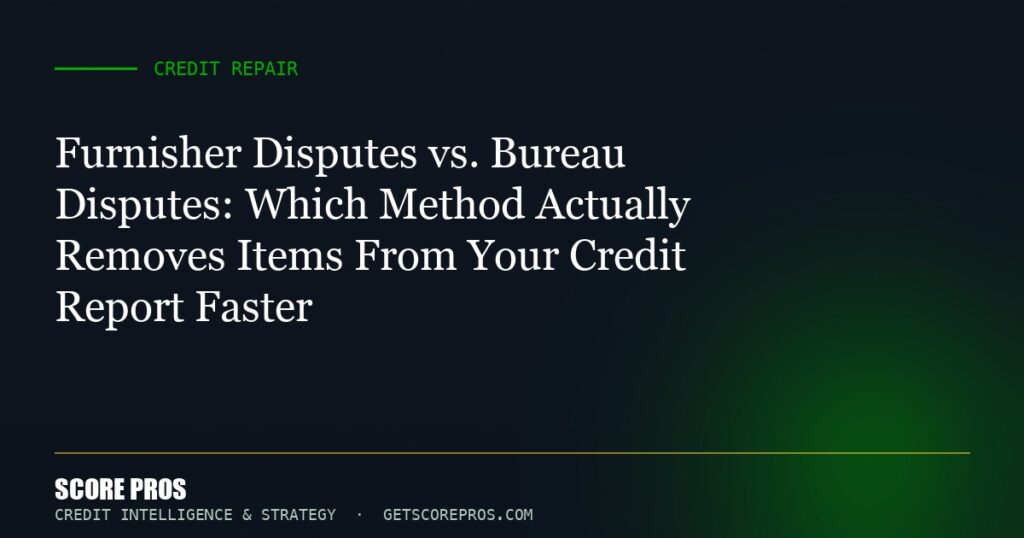 Furnisher vs. Bureau Disputes: Which Works?