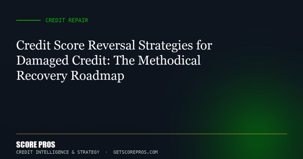 Credit Score Reversal Strategies for Damaged Credit: The Methodical Recovery Roadmap