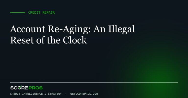 Account Re-Aging: An Illegal Reset of the Clock