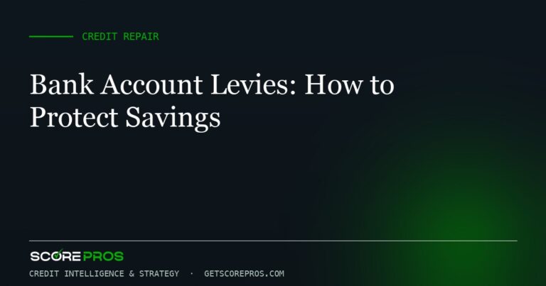 Bank Account Levies: How to Protect Savings