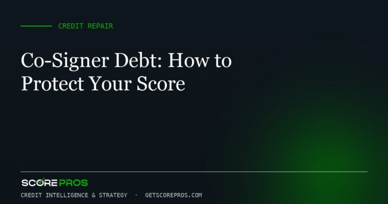Co-Signer Debt: How to Protect Your Score