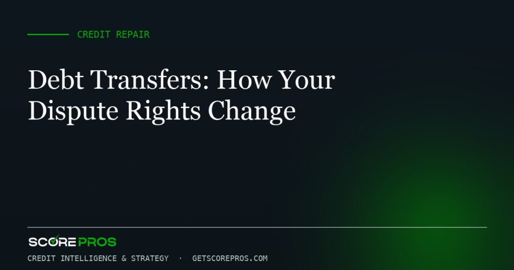 Debt Transfers: How Your Dispute Rights Change