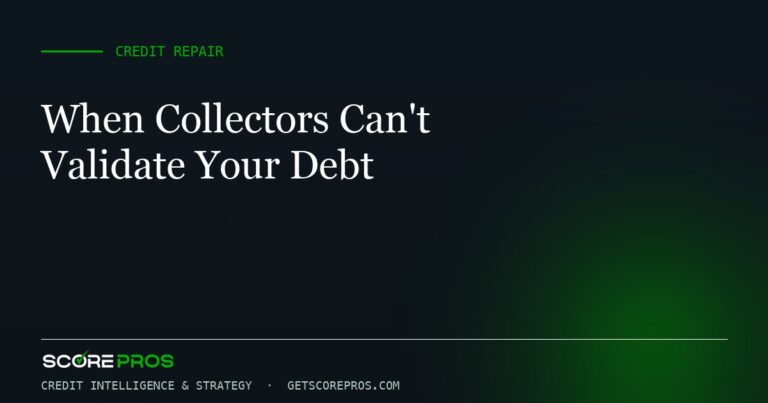 When Collectors Can’t Validate Your Debt