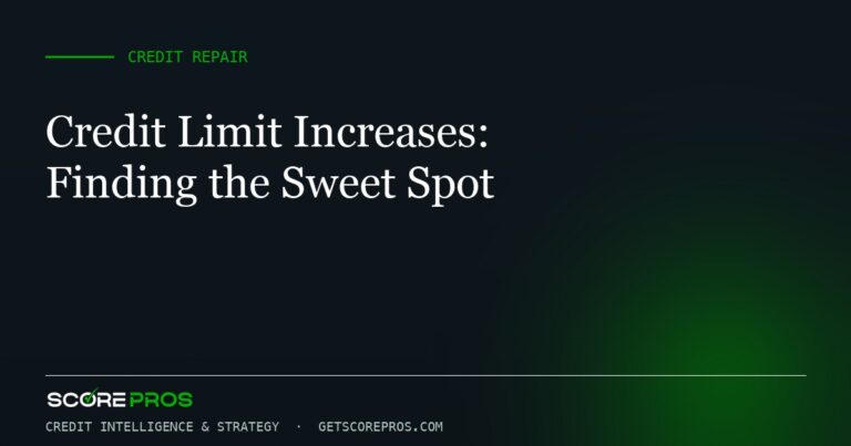 Credit Limit Increases: Finding the Sweet Spot