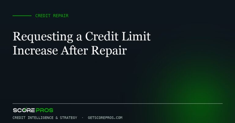 Requesting a Credit Limit Increase After Repair