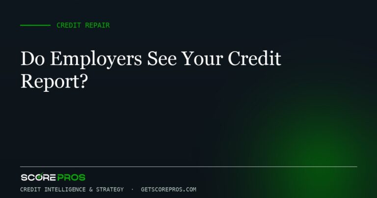 Do Employers See Your Credit Report?