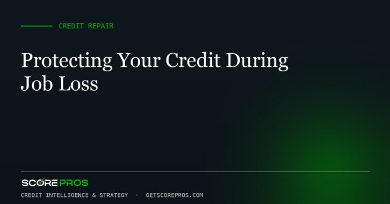 Protecting Your Credit During Job Loss