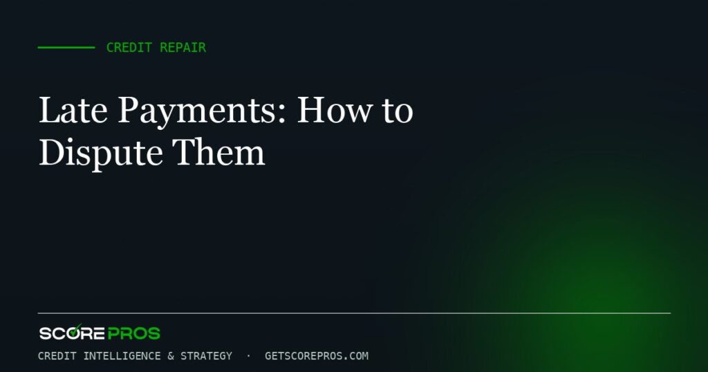 Late Payments: How to Dispute Them