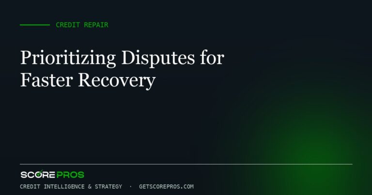 Prioritizing Disputes for Faster Recovery