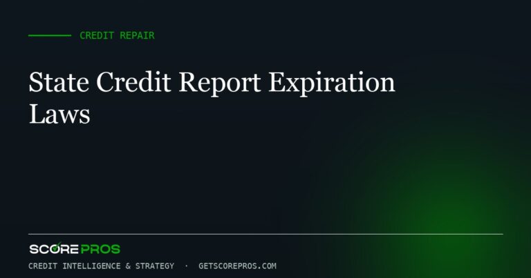 State Credit Report Expiration Laws