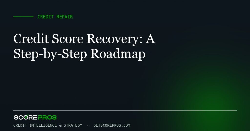 Credit Score Recovery: A Step-by-Step Roadmap