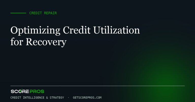 Optimizing Credit Utilization for Recovery
