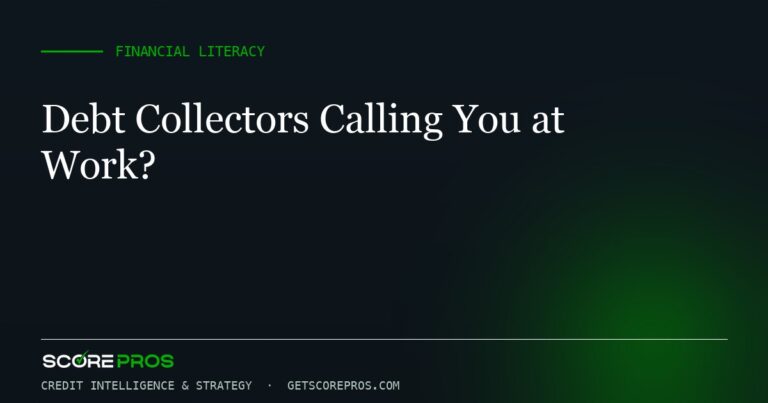 Debt Collectors Calling You at Work?