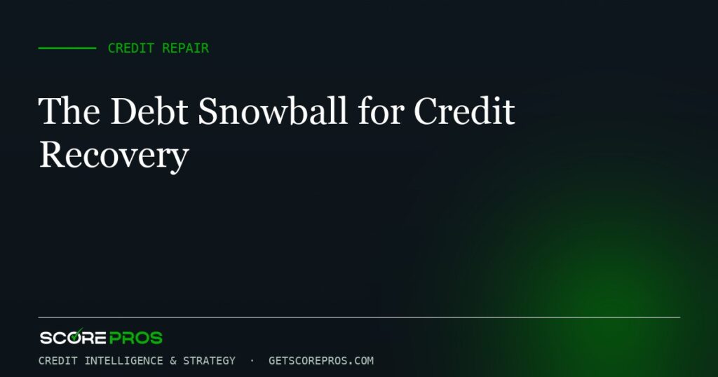The Debt Snowball for Credit Recovery