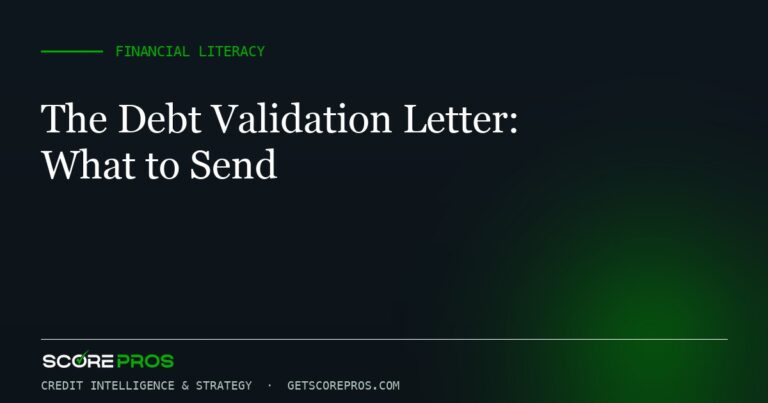 The Debt Validation Letter: What to Send