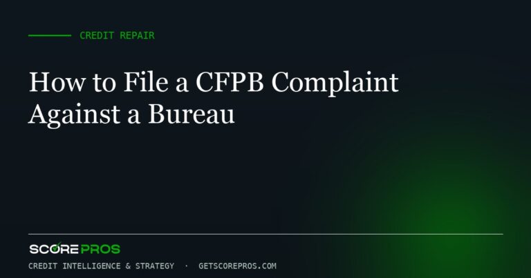 How to File a CFPB Complaint Against a Bureau