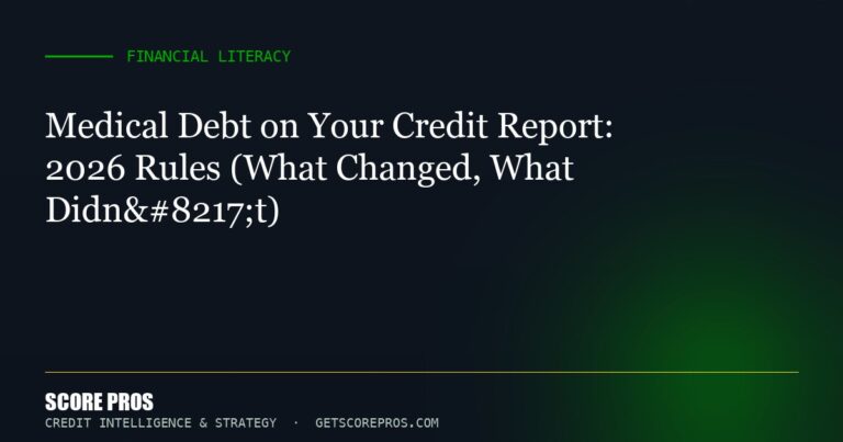 Medical Debt on Your Credit Report: 2026 Rules (What Changed, What Didn’t)
