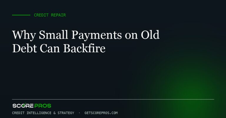 Why Small Payments on Old Debt Can Backfire