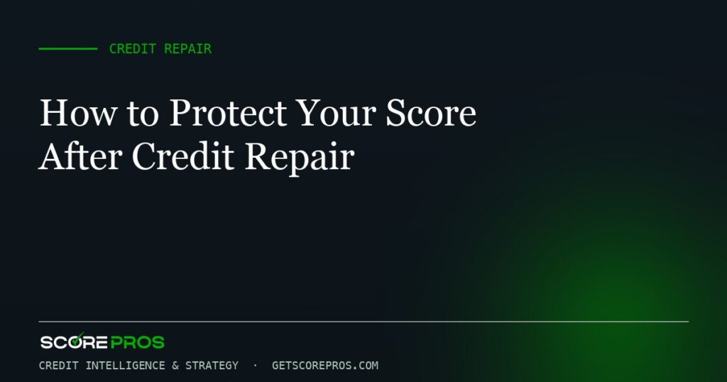 How to Protect Your Score After Credit Repair