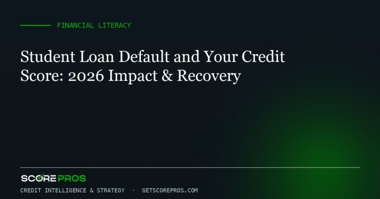 Student Loan Default and Your Credit Score: 2026 Impact & Recovery