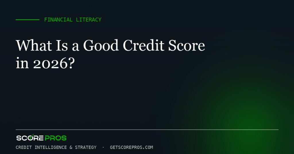 What Is a Good Credit Score in 2026?