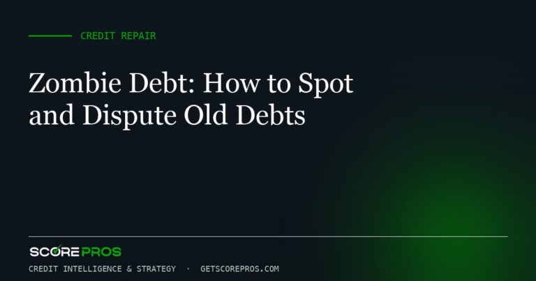 Zombie Debt: How to Spot and Dispute Old Debts