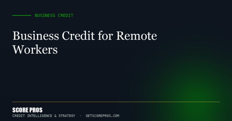 Business Credit for Remote Workers